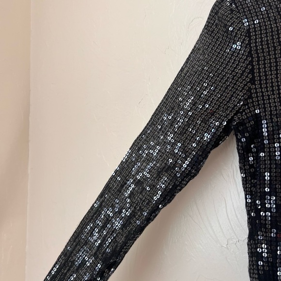 Free People Diamond Eyes sheer sequin top size S - Picture 4 of 6